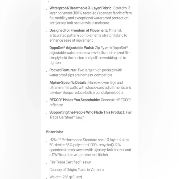 NEW PATAGONIA Women’s Galvanized Pants, Size S, Never Worn, Tags Still On - Picture 15 of 16